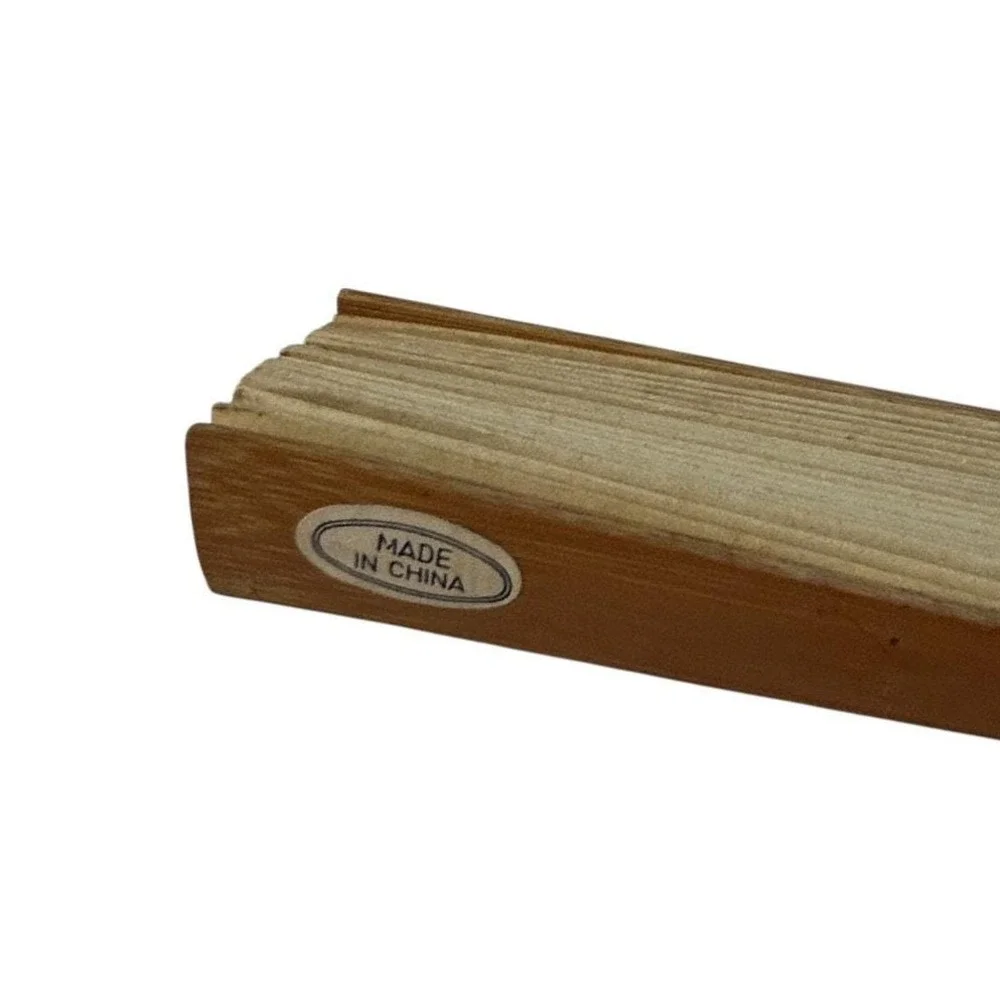 Vintage Chinese Folding Fan Bamboo‎ Paper Ink Landscape Mountain Scene - Picture 5 of 9